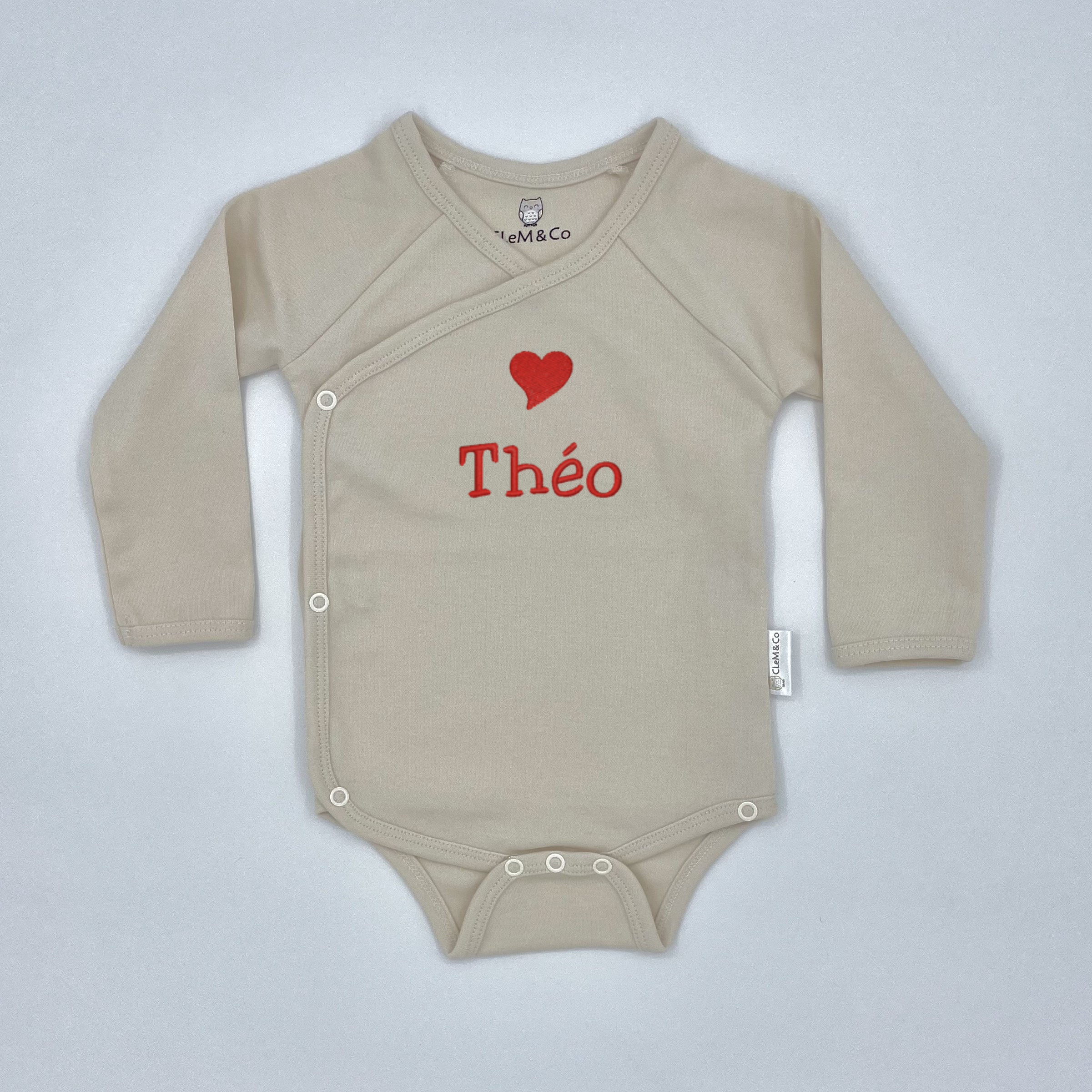 Body manches longues - Beige – Image 3