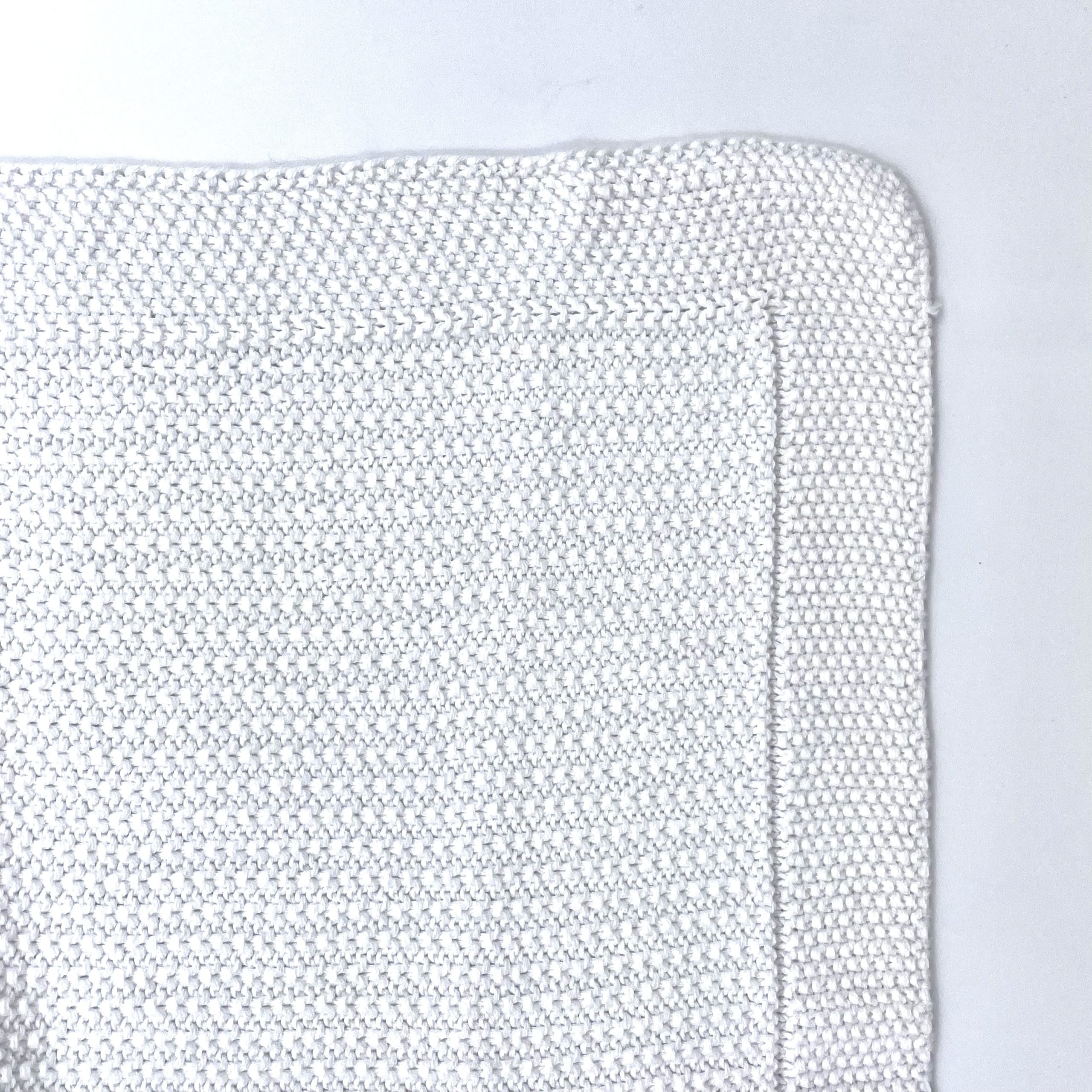 Couverture en tricot - Blanc – Image 3