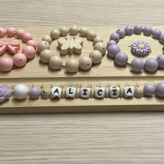 Chaîne à lolette "Papillon" - Mauve