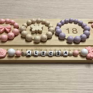 Chaîne à lolette "Noeud" - Rose