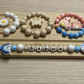 Chaîne à lolette "Mongolfière" - Bleu