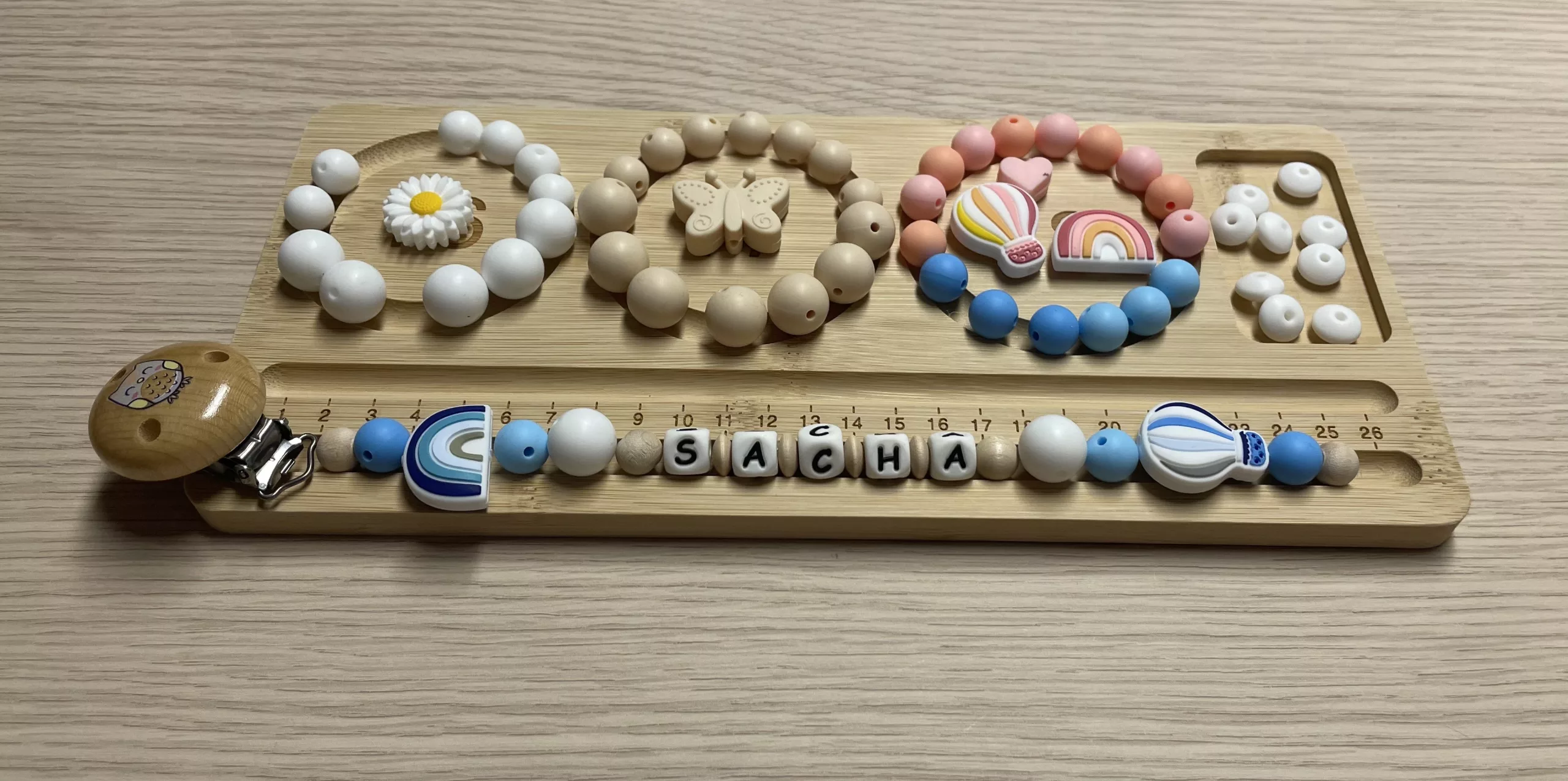 Chaîne à lolette "Mongolfière" - Bleu