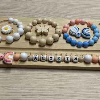 Chaîne à lolette "Mongolfière" - Rose