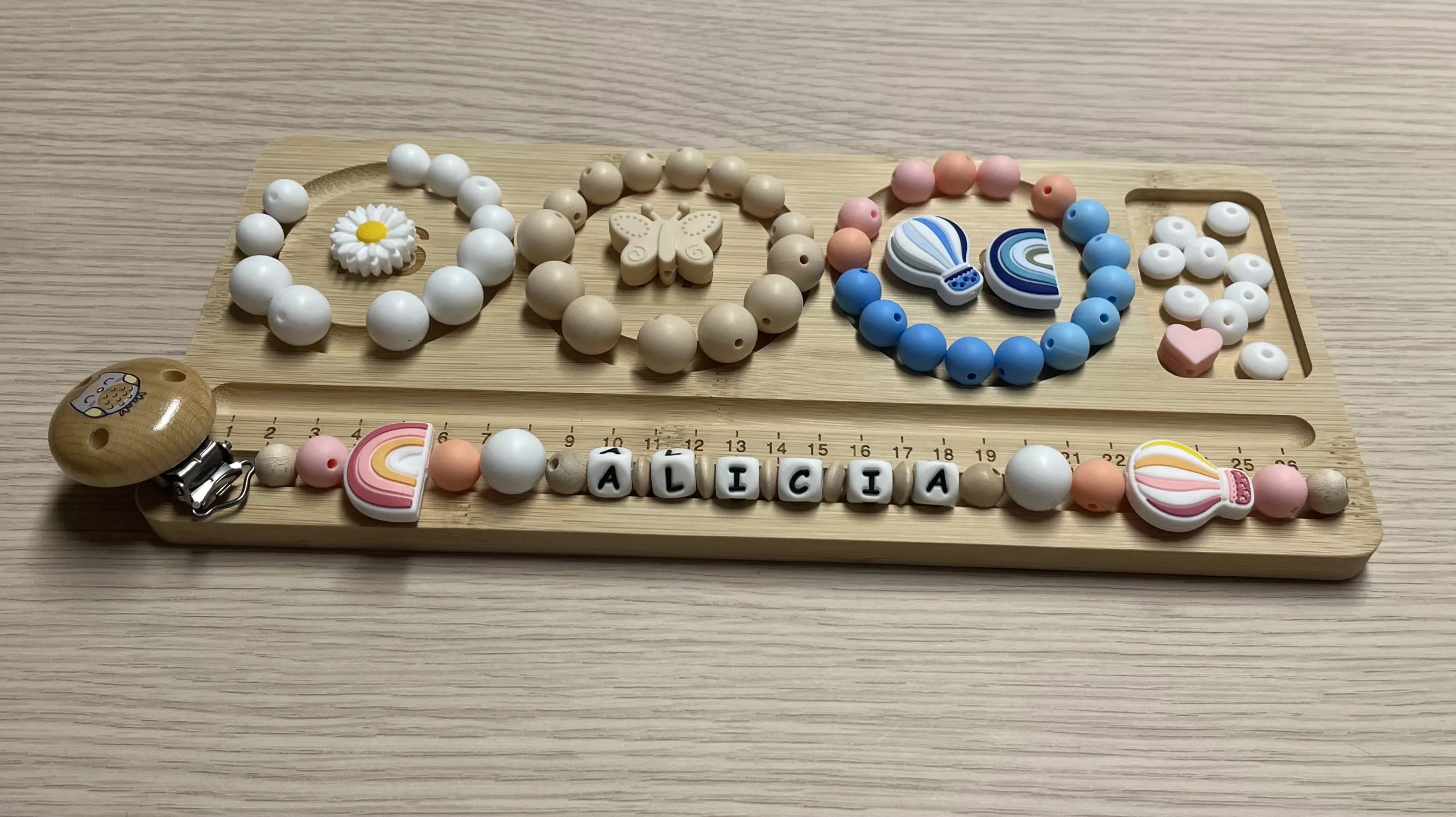 Chaîne à lolette "Mongolfière" - Rose