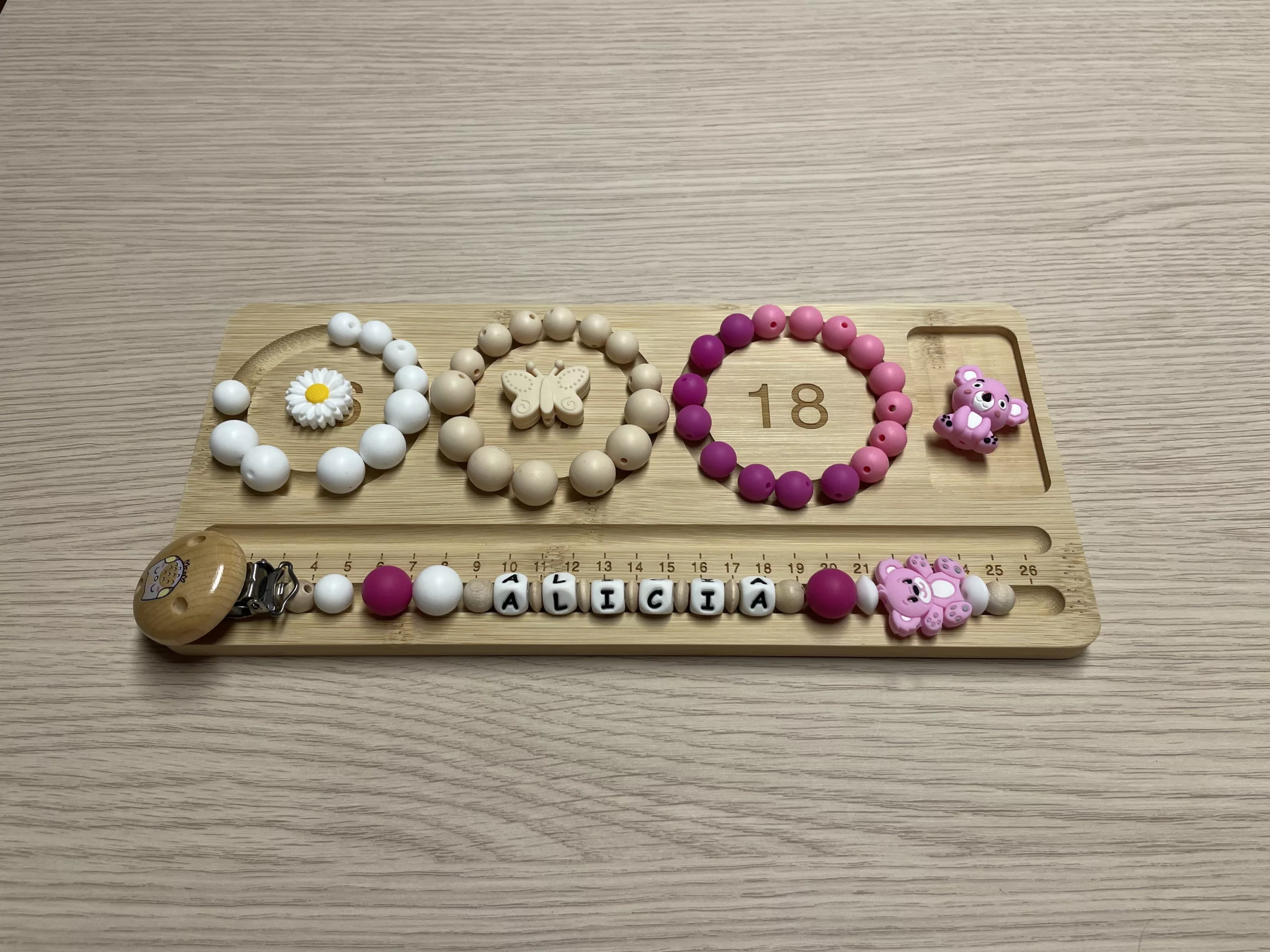 Chaîne à lolette "Koala" - Rose