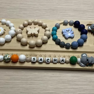 Chaîne à lolette "Koala" - Gris foncé