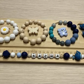 Chaîne à lolette "Baleine" - Bleu