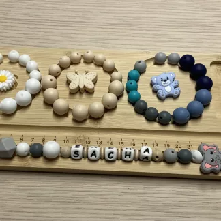 Chaîne à lolette "Eléphant" - Gris