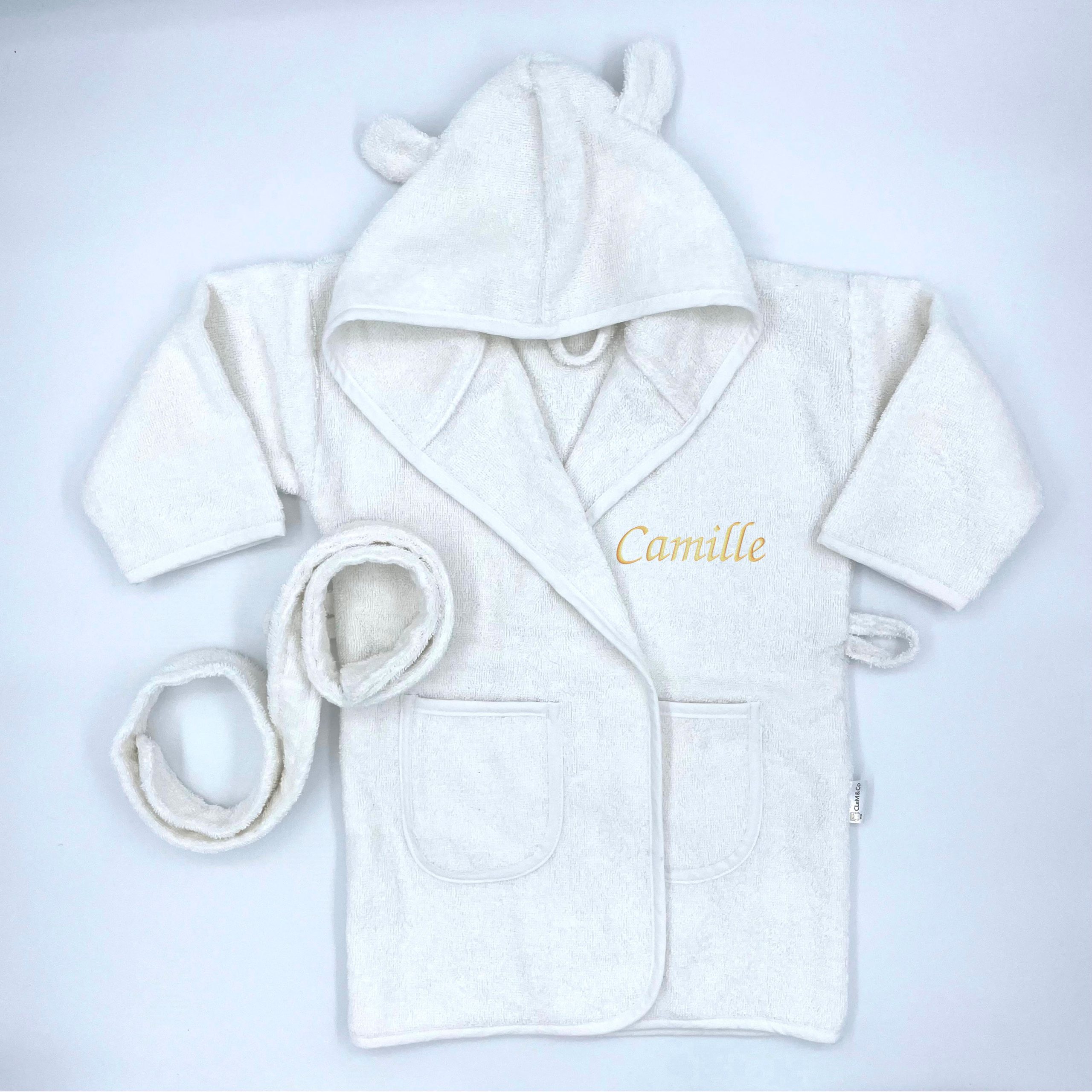 Peignoir - Blanc- 24 à 36 mois
