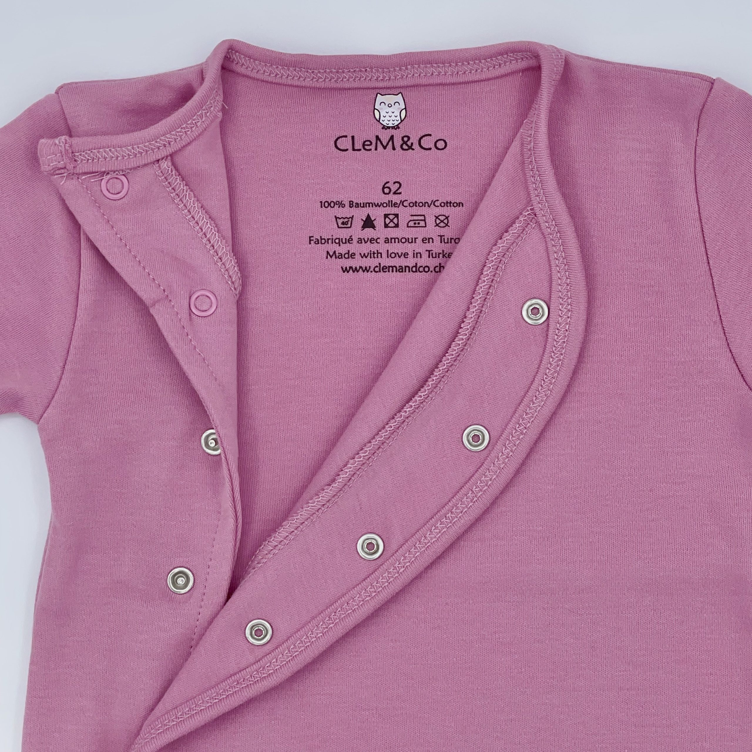 Pyjama manches longues - Rose – Image 3