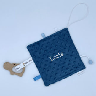 Carré d'éveil "Savane" - Bleu & Bleu pétrole