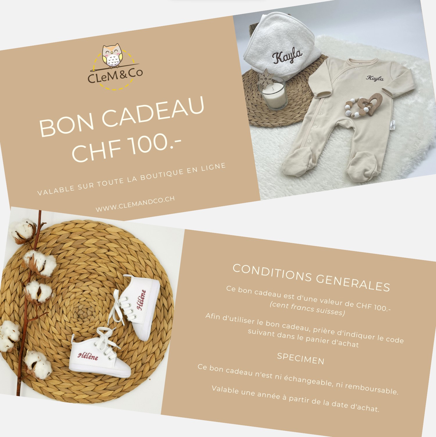 Bon cadeau CHF 100.-