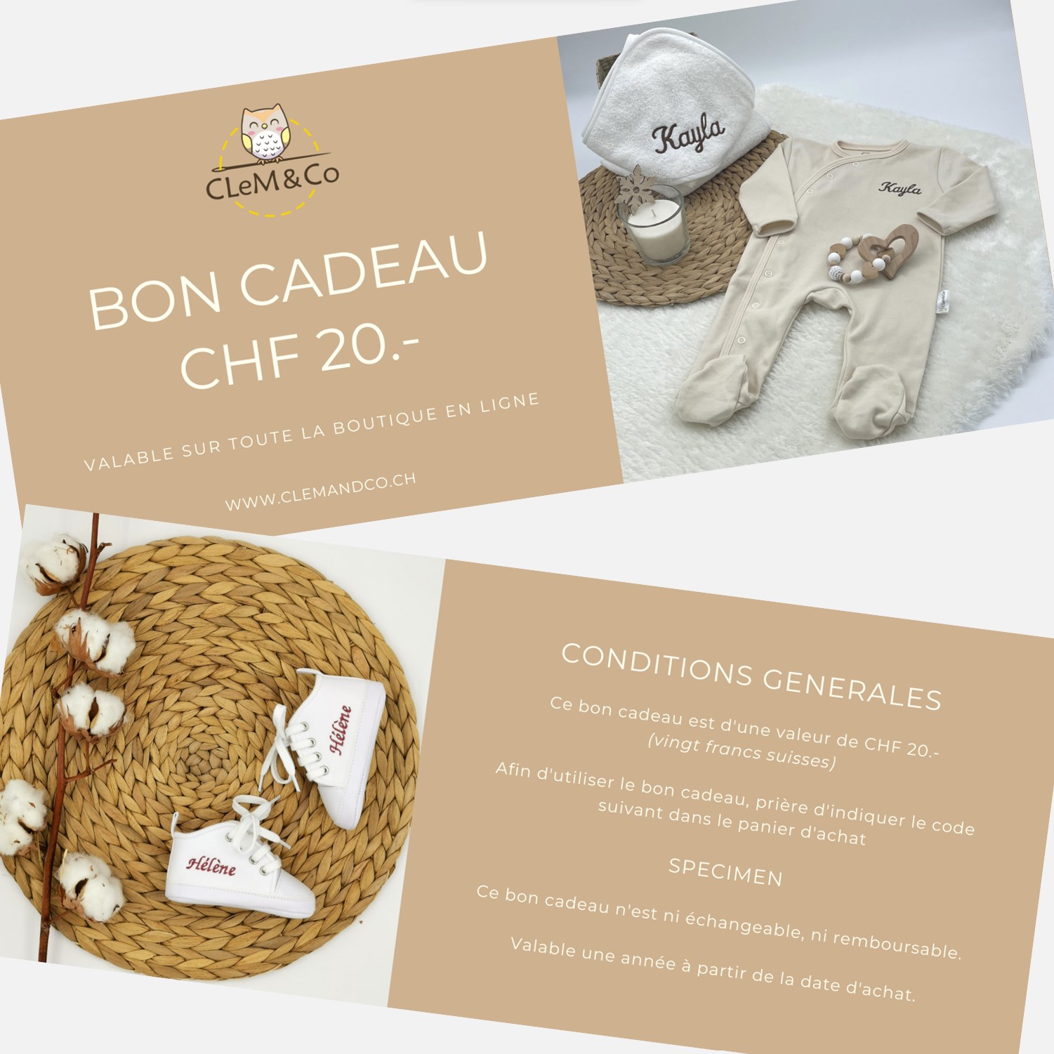 Bon cadeau CHF 20.-
